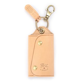 IL BISONTE Key Case, Leather, Genuine Cowhide, Women's, Men's, Unisex, Natural