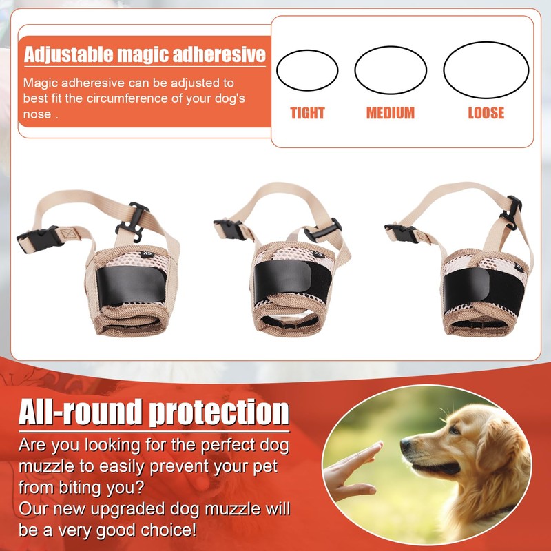 Muzzle for Dog, Soft Pet Muzzle to Stop Chewing Puppy