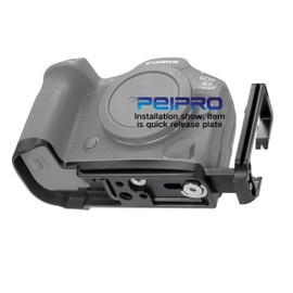 PEIPRO EOSR5 R6II Push-Pull L Plate Horizontal and Vertical Quick Release Plate Camera Hand Grip for Canon EOSR5 R6II (Push-Pull L Plate)