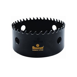 Starrett Tungsten Carbide Tipped Hole Saw CT378, 98mm, Deep Cut for Wood, Concrete & Fibreglass
