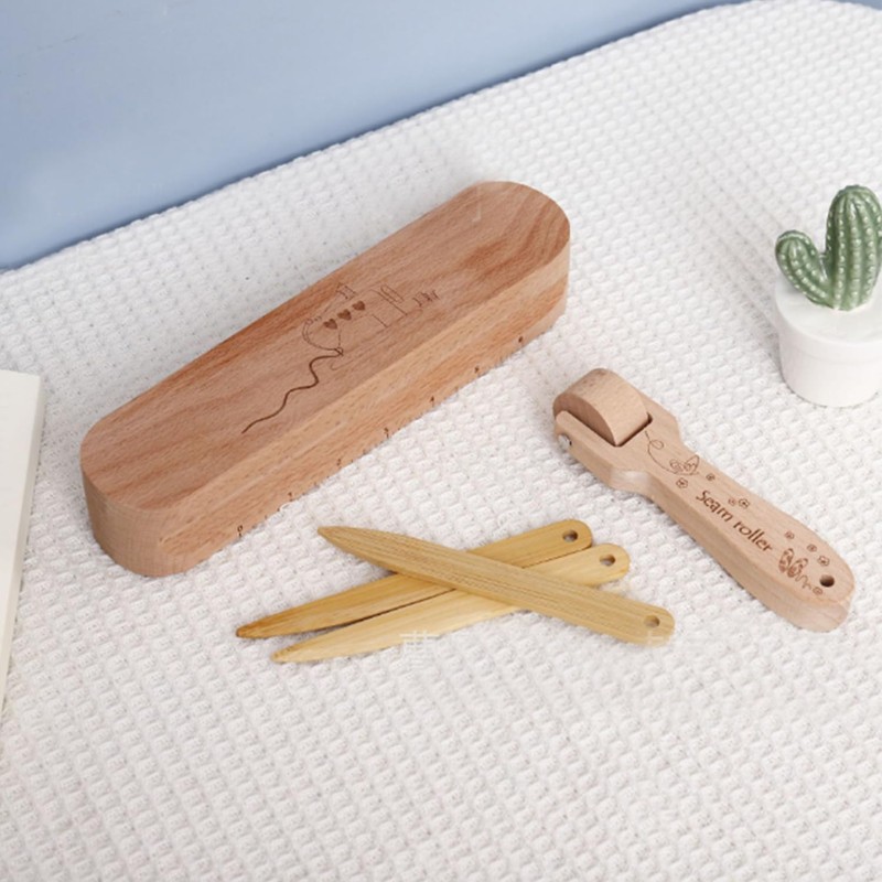 Tissting Tailors Clapper Set Wooden Quilters Pressing Seam Flattening with