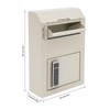 Wall Mount Locking Drop Box, Drop Slot Depository Safe Box
