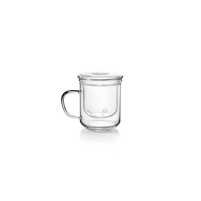 IBILI - Teetasse mit Filter Salvia, 0,4 Liter, Borosilikatglas