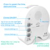 RUNCAR Atomic Talking Clock 5 Sets of Separate Alarms English