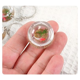 Miniature Goldfish Bowls for Dollhouse – Realistic Resin Fish Tank Accessories, Cute Animal Figurines, Smooth Surface, Fairy Garden Decor, 1:12 Scale, Perfect for Cupcake Toppers & DIY Projects