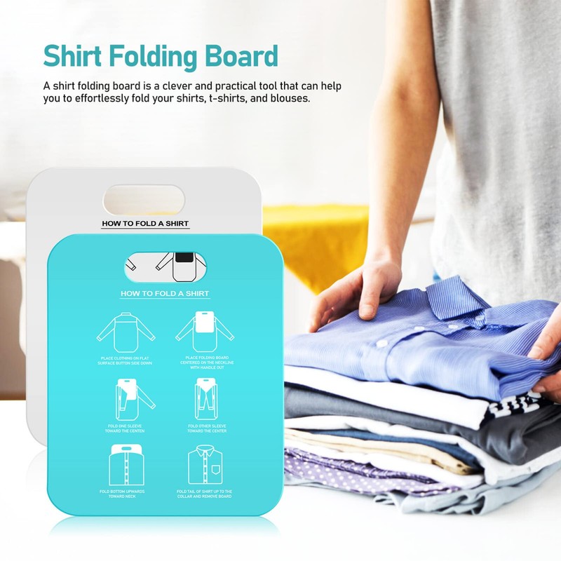 TOPBATHY Pack of 2 Shirt Folders Clothing Folding Board Reusable