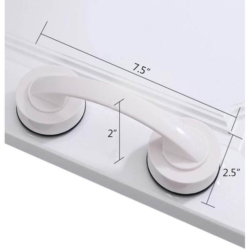 WANLIAN Powerful Suction Cup Glass Mirror Door Handle, Refrigerator Drawer