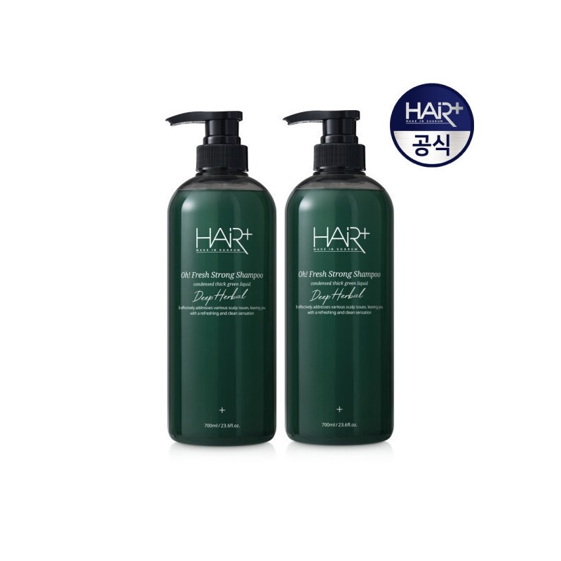 Ofresh Deep Herbal Strong Shampoo 700mlX2 Hair Loss Symptoms Relief