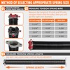 Aspaton 1 Pair Garage Door Torsion Springs 2", Minimum 16000