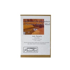 Guerrilla Painter 4x6 Cartón Plein Air V2.0 (6-Pack) Panel, Tan