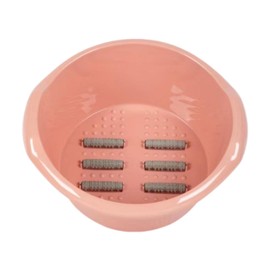 Harilla Winterfußbad Badewanne Fußmassage Bad tragbares stabiles leichter Schlafsaalfußbad Fußbad Foot Basin für Reisen Frauen Männer, Rosa