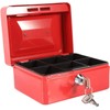 Kippen 10032R1 Cash Box with Coin Compartment Red 150 x