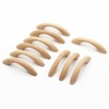 WEICHUAN 10PCS Unfinished Wood Pulls Handles - Kitchen Cabinets Furniture