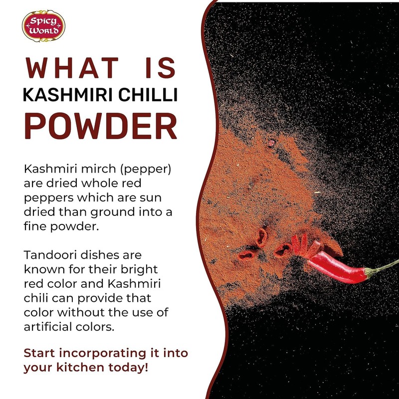Spicy World Kashmiri Chili Powder 2 Ounce bag | All