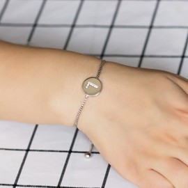 Philip Jones Initial Friendship Bracelet Letter L Created with Zircondia® Crystals