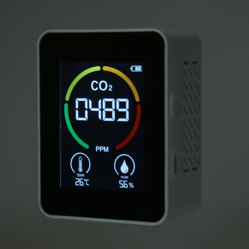 Carbon Dioxide Detector Large Screen Semiconductor Sensor Air Quality Monitor