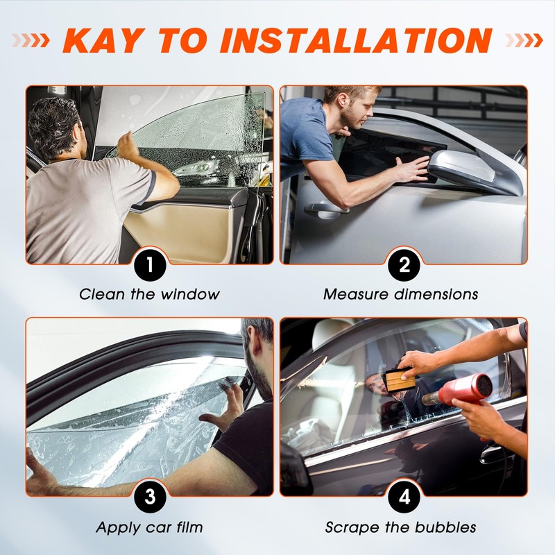 PAMAGOO 20% Percent Car Window Tint, 20% VLT Nano Ceramic