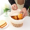YAHUAN Round Bread Basket Serving Woven Bread Baskets Wicker Basket