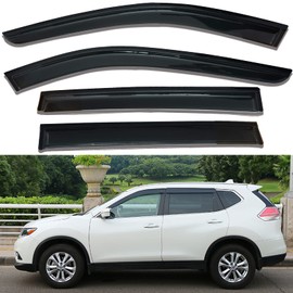 Sun Rain Guards Vent Window Shade for 2014-2020 Nissan Rogue Side Window Visors Wind Deflectors (Not Fit Select & Sport)