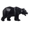 Abstract Sculptures Home Decor Animal Figurines Geometric Surface Statues (Black Bear)