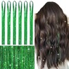 WENNALIFE Hair Tinsel for Girls, Green Fairy Kit 1200 Strands