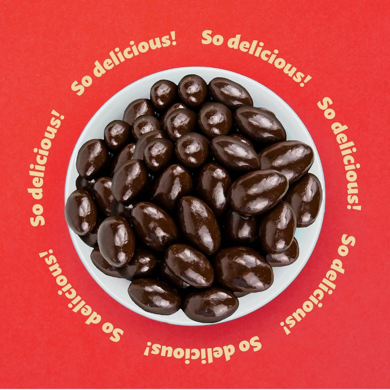 Dark Chocolate Covered Almonds Candy, 2-Pound Bag