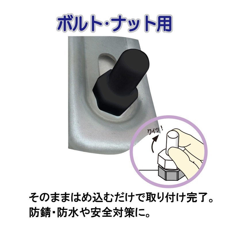 DAIDOHANT 10187066 End Screw Cap Black [M10 / W3/8 /