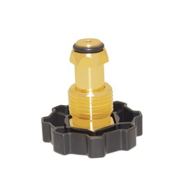 ANPTGHT Adaptador de montaje de gas propano POL de nariz suave, rosca de tubo macho de 1/4 pulgadas x punta suave de flujo completo POL. Adaptador de enchufe de propano – latón macizo