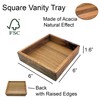 Acacia Square Bath Vanity Tray