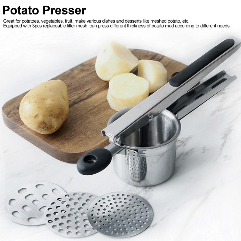 Kitchen Detachable Stainless Steel Handheld Potato Presser Ricer Food Masher