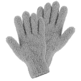 Microfiber Gloves Reusable Microfiber Dusting Gloves Washable Plant Gloves Microfiber Cleaning Gloves Plant Dusting Gloves Cloth for House Kitchen Plants Cleaning Car Blinds Lamps, Grey
