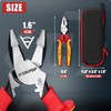 CRIPOP Insulated Linesmen's Pliers with Tool Storage Case, 9 Inch