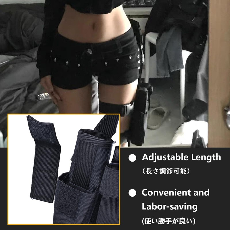 JEELAD Leg Holster Leg Platform Handgun Drop Leg Shroud Right