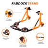 GRAND PITSTOP Universal Adjustable Rear Paddock Stand for Motorcycles with