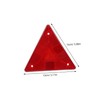Baluue 10pcs Reflective Triangle Warning Signs for Trucks Emergency Safety
