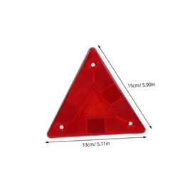 Baluue 10pcs Reflective Triangle Warning Signs for Trucks Emergency Safety Roadside Alert Kit for Night Driving Red Reflective Small Triangles for Safe Travel