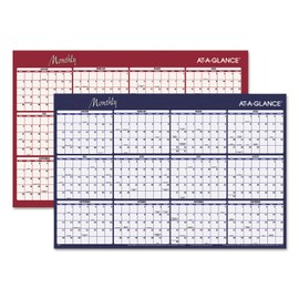 At-A-Glance A152 Reversible Horizontal Erasable Wall Planner 48 x 32 2019