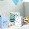 JarThenaAMCS 24Pcs Blue Bow Paper Bags Cute Bow Knot Treat