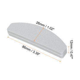 HARFINGTON 10pcs Mini Nail Buffers, 100/180 Grit Nail Sanding Blocks, Bulk Nail Buffing Polishing Blocks Professional Nail Polisher Set for Acrylic and Natural Nails, Gray