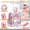 BORMELUN Durable See-Through Clear Lunch Bag with Tote Handle for