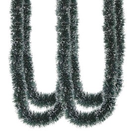 Byzesty Christmas Garland 15 m Garland Christmas Decoration Fir Garland Garland Artificial Decorative Garland Door Wreath for Christmas Decoration Party Indoor and Outdoor Use Dark Green