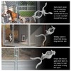 DUZFOREI 2PCS Chain Link Fence Gate Latch with Padlock Hole