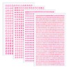 IANFAN Glitzersteine Selbstklebend, 7 Blatt Rosa Strasssteine Schmucksteine 3/4/5/6mm Glitzer