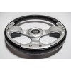 Huskey 12.5 Inch Silver Steering Wheel For Club Car DS