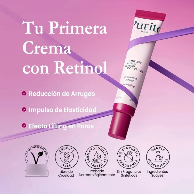 Dañado Purito Timeless Bloom Retinol Spot Cream 30ml Todo Tipo