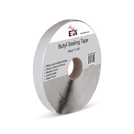 ELK Butyl Seam and Seal Tape Leak Proof Putty Liner for Crawl Space, Window Sealant, Automotive, RV and Camper Repair, Boat Sealing, Glass and EDPM Rubber Roof Patching (1 Inch x 50 Feet)