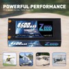 Zeee 2S Shorty Lipo 7.4V 100C 4600mAh Hardcase Lipo Battery