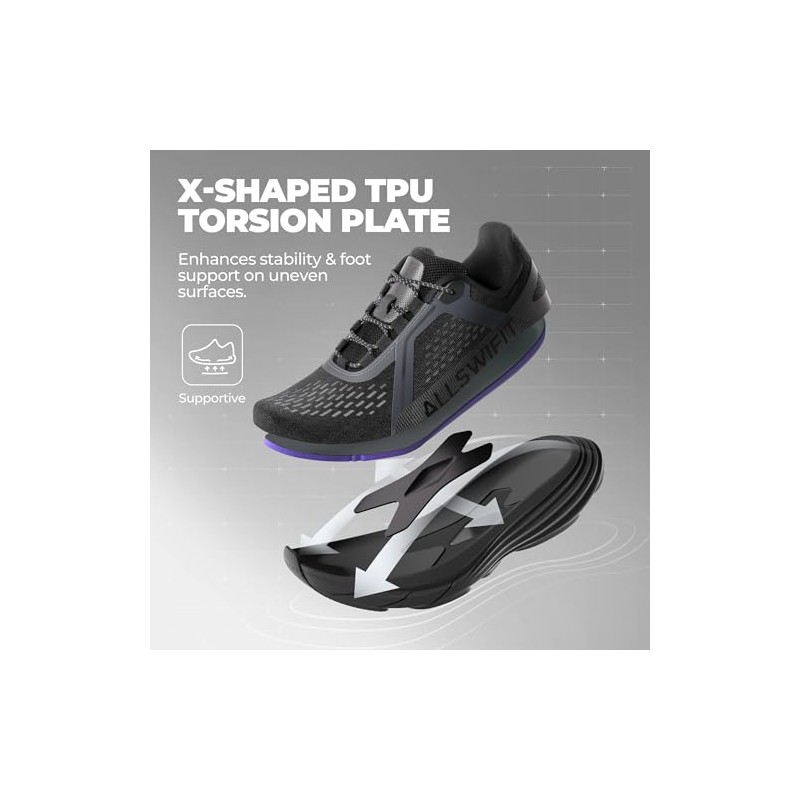 ALLSWIFIT - Zapatos de moda cómodos con cordones