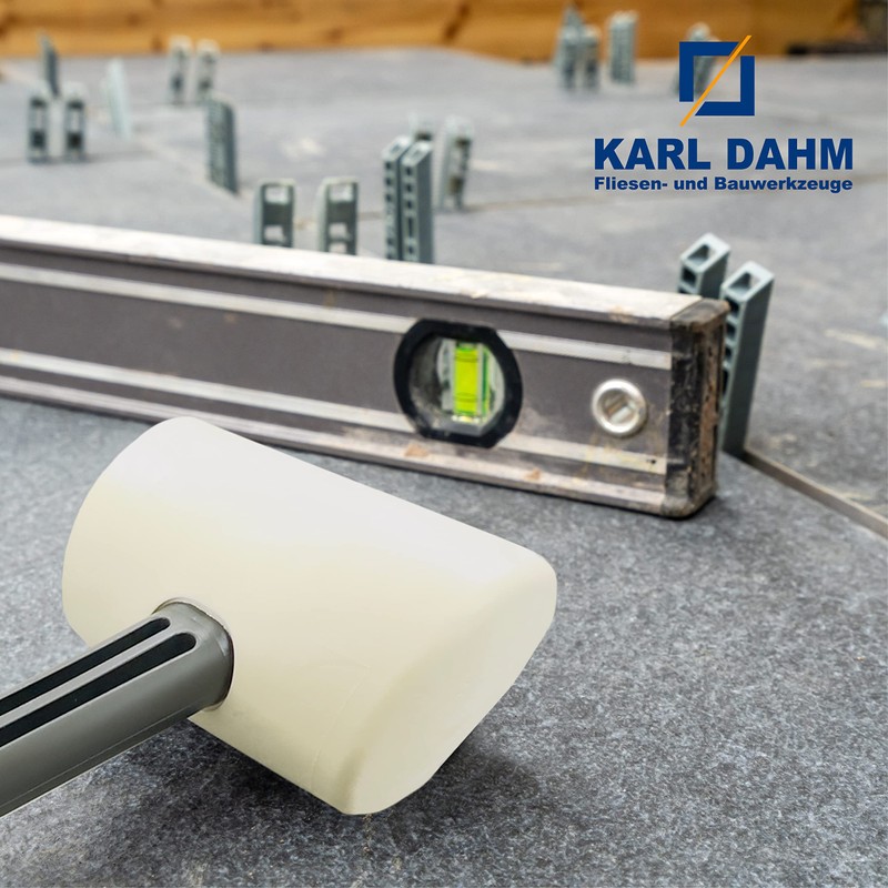 Karl Dahm Rubber Mallet, White, 55 mm, 300 g, Lightweight