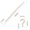Set of 2 Lewondr Curtain Tiebacks Braid Rope Tiebacks Easy